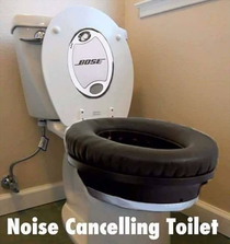Noise Cancelling Toilet