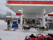 Normal day in a canadian gas station
