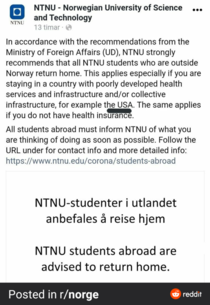 Norways largest university sent this to all the students