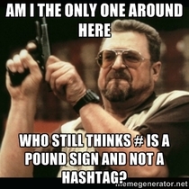 Not a hashtag