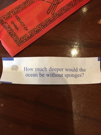 Not much of a fortune in my fortune cookie