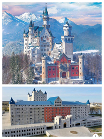 Not so Grand Castle Apartments inspired by the German Neuschwanstein Castle 