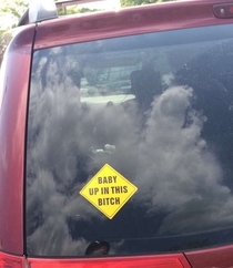 Not your typical Baby On Board sticker