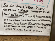 Note left by boss