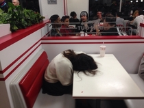 Nothing like passing out at an in-n-out and having your friends leave you behind Happy 