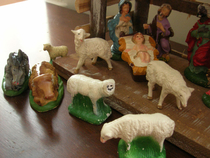 Noticed this when putting away my childhood nativity set which my son played with