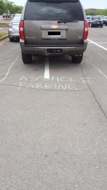 Now I know why some people keep chalk in their car