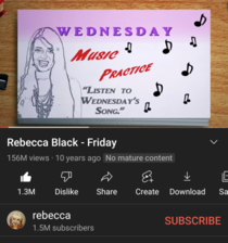 Now that YouTube hides the dislikes Friday by Rebecca Black looks like a banger