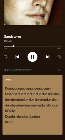 Now you can sing along to Darudes Sandstorm on Spotify