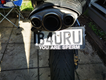 Number plate that came with the bike