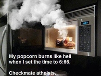 Nye vs Ham - Microwave confirms winner checkmate atheists