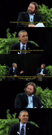 Obama burns Zach on Between Two Ferns