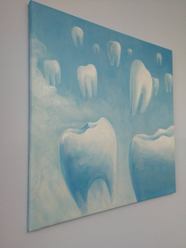 Obligatory strange dentist wall painting
