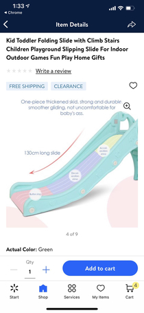 OC shopping for a slide and come across this
