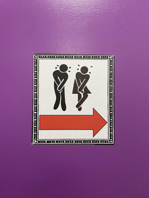 OCThe bathroom is this way