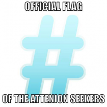 Official flag of attention seekers