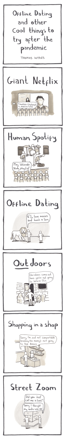 Offline dating and other cool things to try after the pandemic
