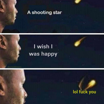 Oh look a shooting star