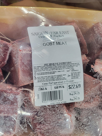 Oh no its spoooooky meat I know its spelled wrong