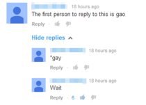 Oh Youtube comments section