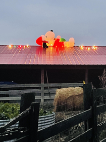 Ol man nailed the Christmas decor this year 