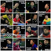 Olympics  Chinese everywhere funny overview of Olympic tabletennis players by German newspaper