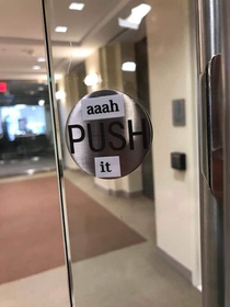 On a friends office door