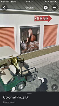 On Street View and I ran across your typical Storage Unit