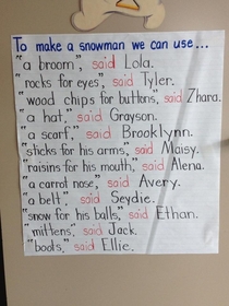 On the door of my nephews school Ethan had the right idea