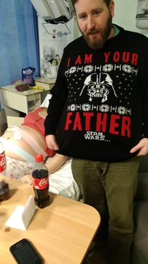 On the labour ward Christmas day