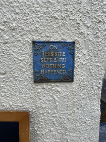 On the side of the Beaver pub in Appledore Devon