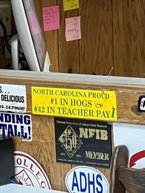 On the wall at a bbq joint in North Carolina