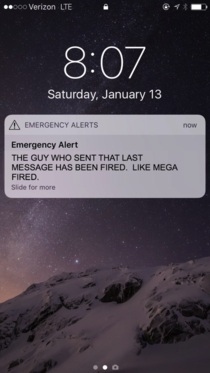 One final message from the Hawaii Emergency Management Agency