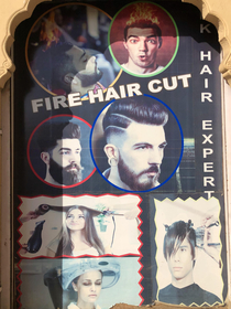 One fire haircut please