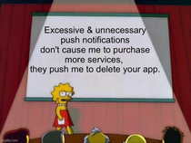 One more time for the app companies in the back