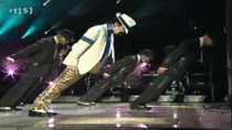 One of Michael Jacksons dancers gets stuck on the shoe nail in Smooth Criminal 