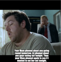 One of my favorite jokes from Shaun of the Dead