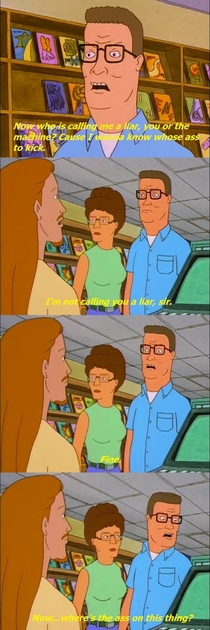 One of my favorite lines in King of the Hill