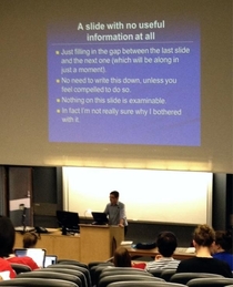 One of my international law lecturers had this slide a few years ago