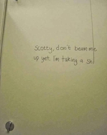 One of the best things ever written in a bathroom stall