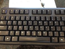 One of the guys at work is always messing with me so I changed his keyboard