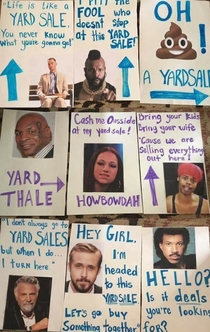 One Rick Roll away from the most meme-tastic yard sale ever