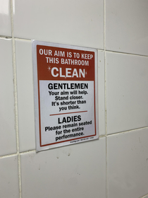 One way to keep washrooms clean