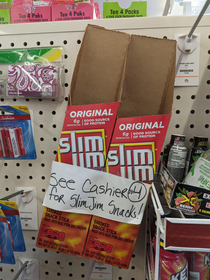 Only in Detroit do you have to ask for Slim Jims behind the counter smh