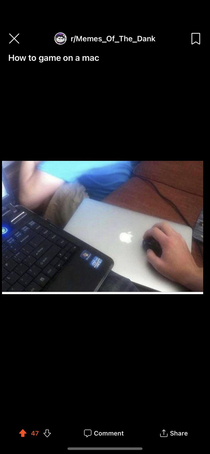Only way to be gaming on a mac