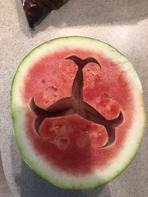 Opened an Area watermelon not carved