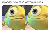 Or wait  does he even cry