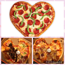 Ordered the heart shaped pizza for Valentines Day