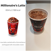 Ordered the Millionaire Latte from McDonalds