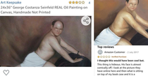 Ordering the iconic George Costanza portrait from that one Seinfeld episode
